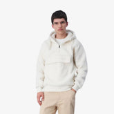 Felpa con cappuccio e mezza zip Champion